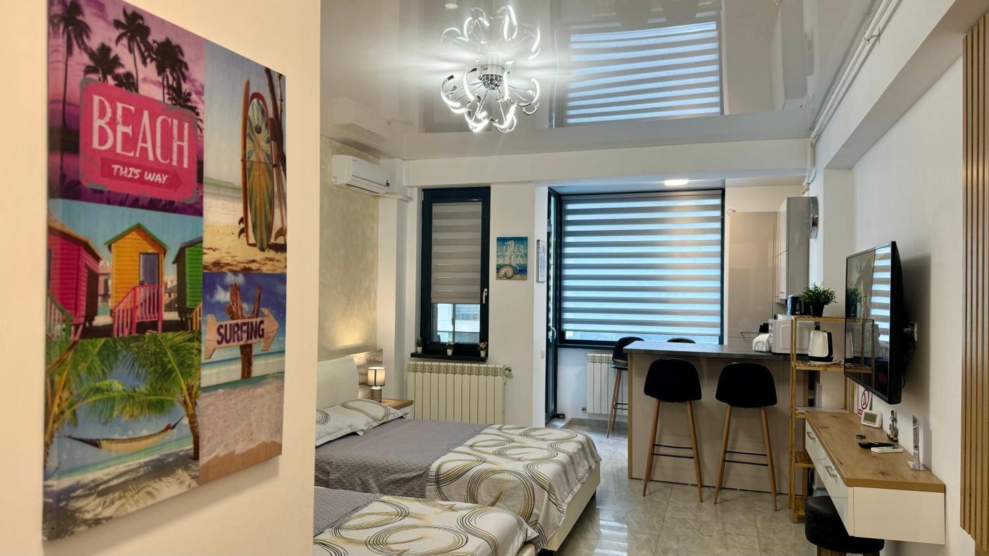 Seaview Deluxe Double Studio - Beachfront Resort Navodari Exterior photo
